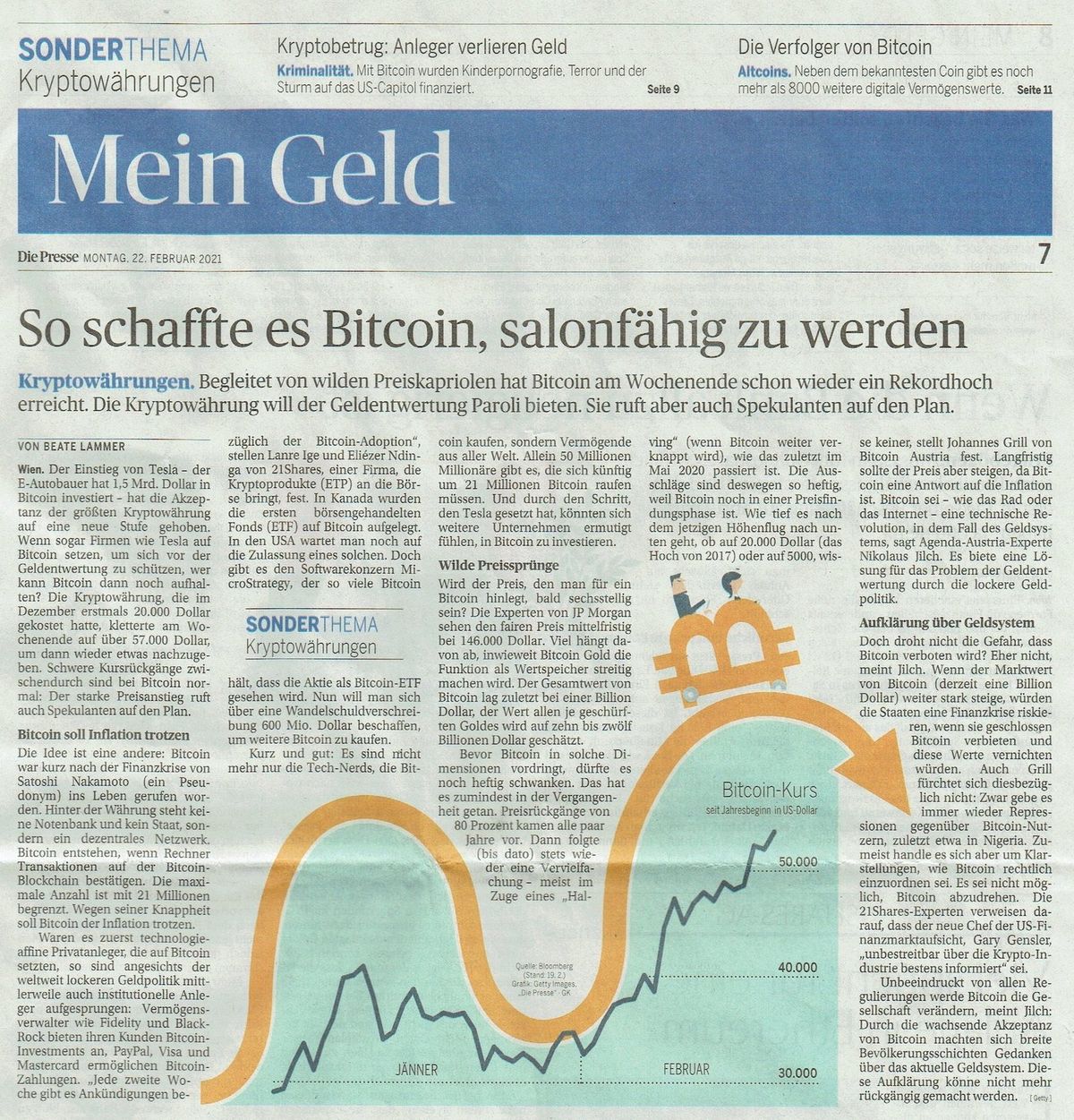 Die Presse: So schaffte es Bitcoin, salonfähig zu werden (2021)
