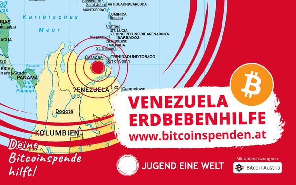Erdbeben in Venezuela: Bitcoin-Spenden, die direkt ankommen