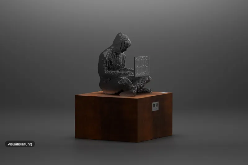 Enthüllung der Satoshi-Statue in Wien